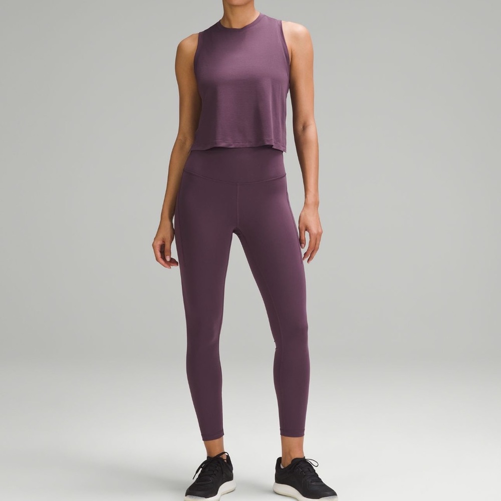 Lululemon Wunder Train High Rise leggings 25” in “Grape Thistle”
